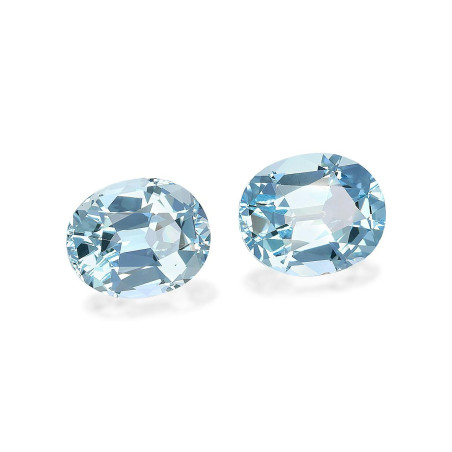 Aquamarin lengte OVAL Baby blau 9.41 karaten