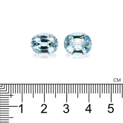 Ovaal geslepen Baby Blauwe Aquamarijn van 9,41 karaat