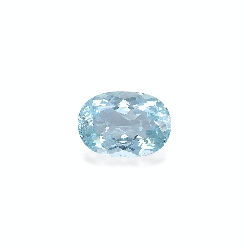 Aguamarina taille OVALE Bleu Ciel 13.98 carats