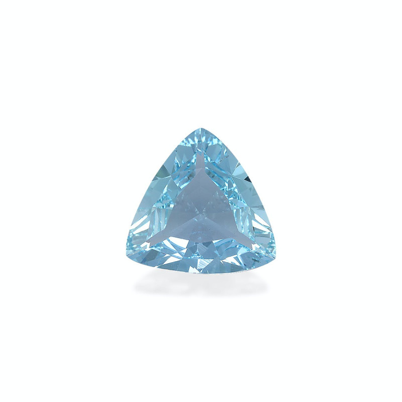 Aguamarina taille Trilliant Baby Blue 7.46 carats