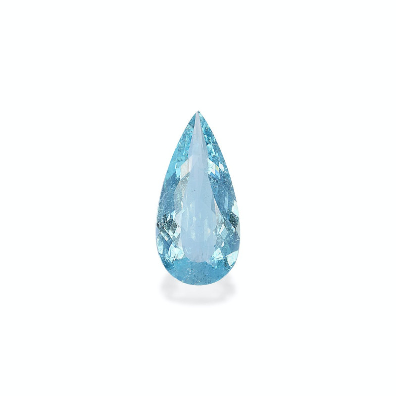 Aquamarin lengte Birne Blau 8.68 karaten