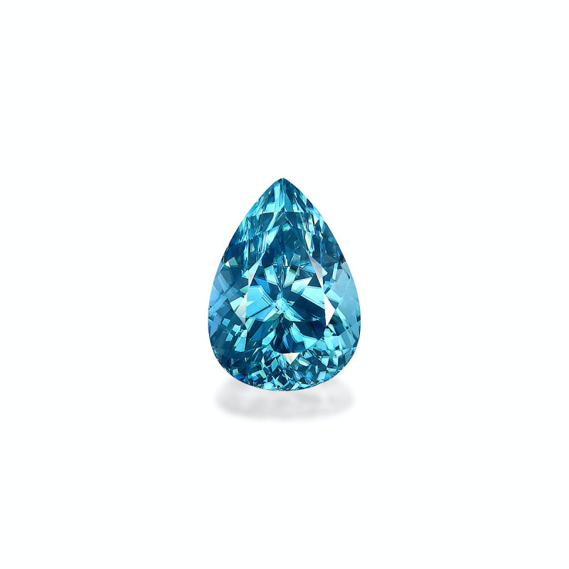 Zircon Bleu taille Poire Bleu 11.92 carats