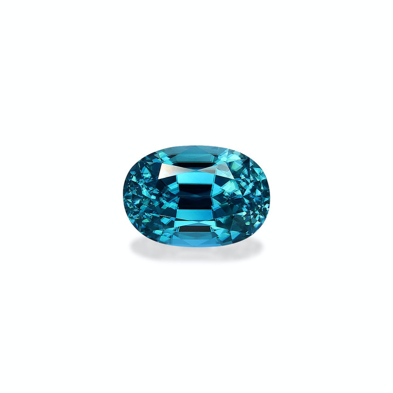 OVAL-cut Blue Zircon Blue 10.12 carats