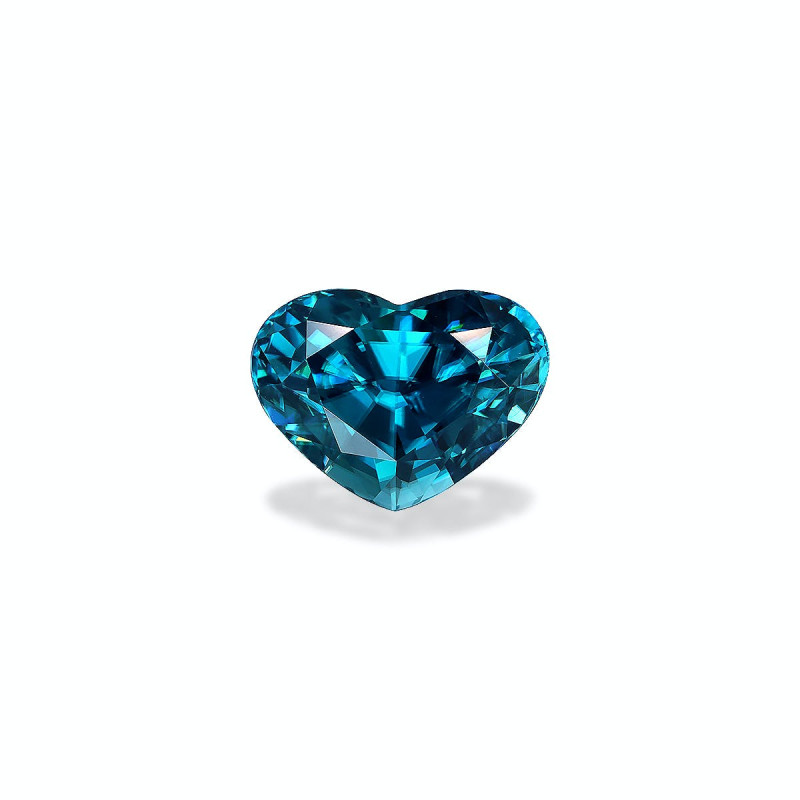 Zircon Bleu taille COEUR Bleu 8.79 carats