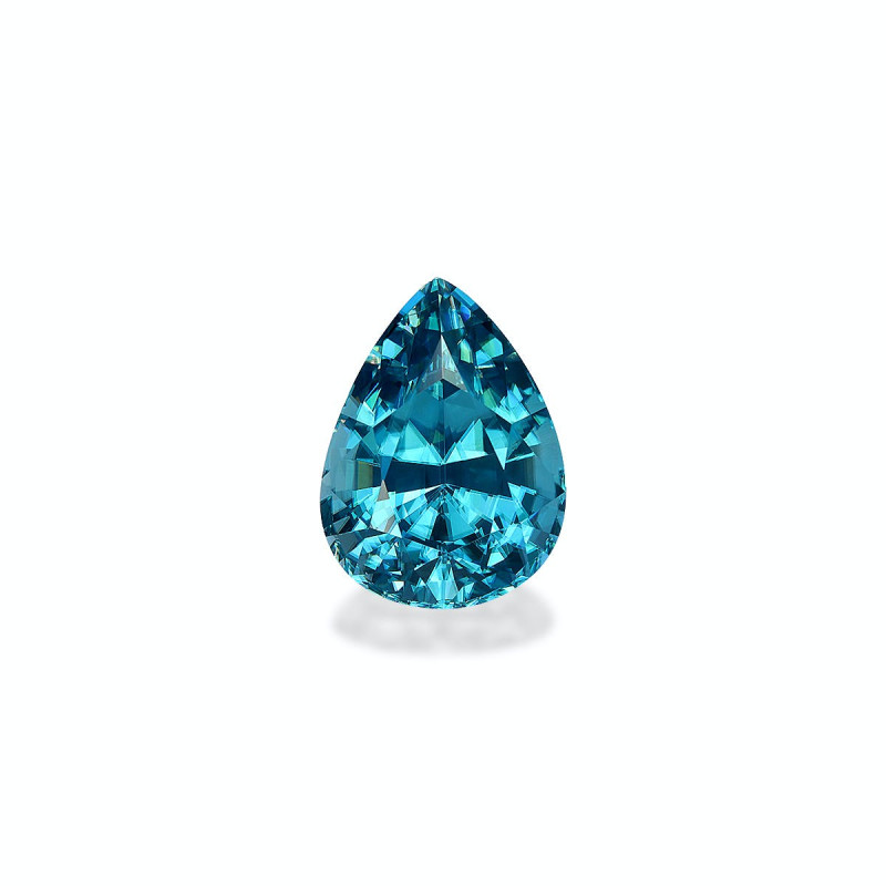 Pear-cut Blue Zircon Blue 8.44 carats