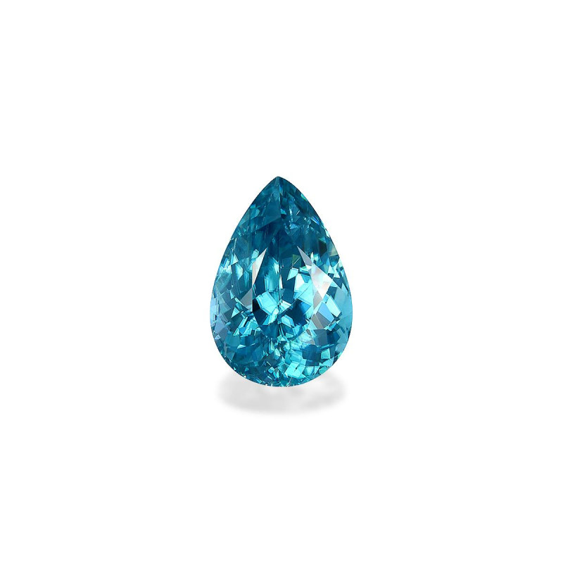 Pear-cut Blue Zircon Blue 7.59 carats