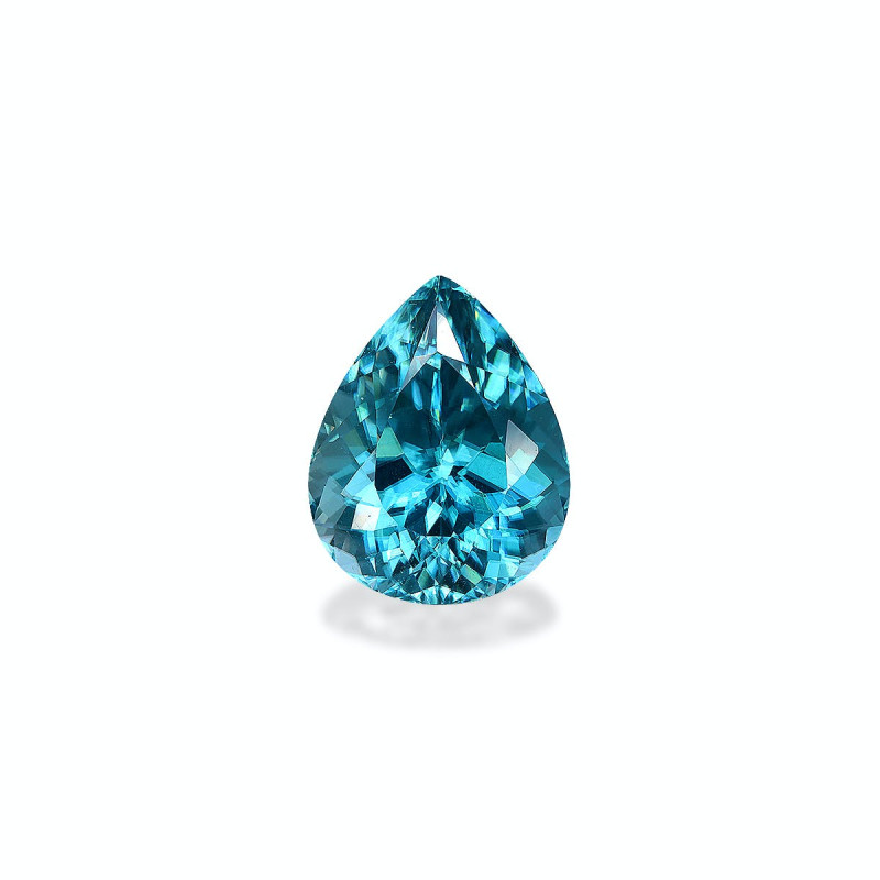 Pear-cut Blue Zircon Blue 12.12 carats