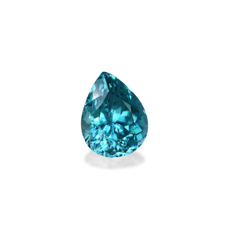 Blauer Zirkon lengte Birne Blau 12.12 karaten