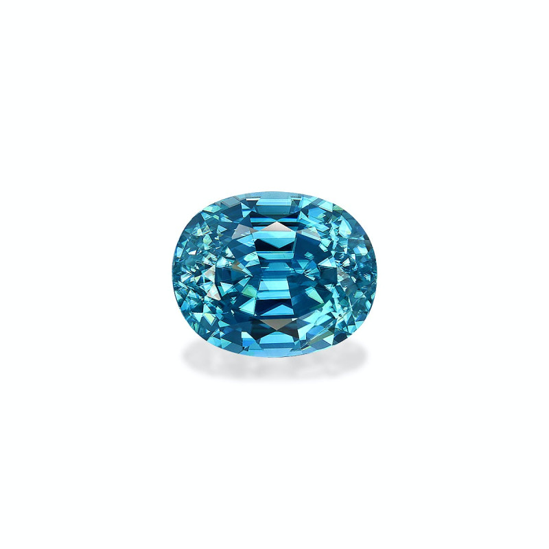 OVAL-cut Blue Zircon Blue 9.99 carats