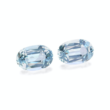 Aquamarin lengte OVAL Baby blau 8.95 karaten