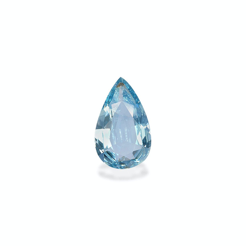 Pear-cut Aquamarine Baby Blue 2.26 carats