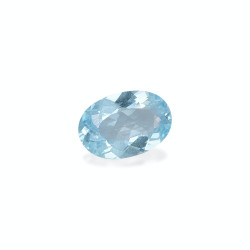 Ovaal geslepen Baby Blauwe Aquamarijn van 8,25 karaat