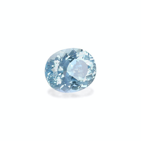 Aquamarin lengte OVAL Baby blau 5.12 karaten