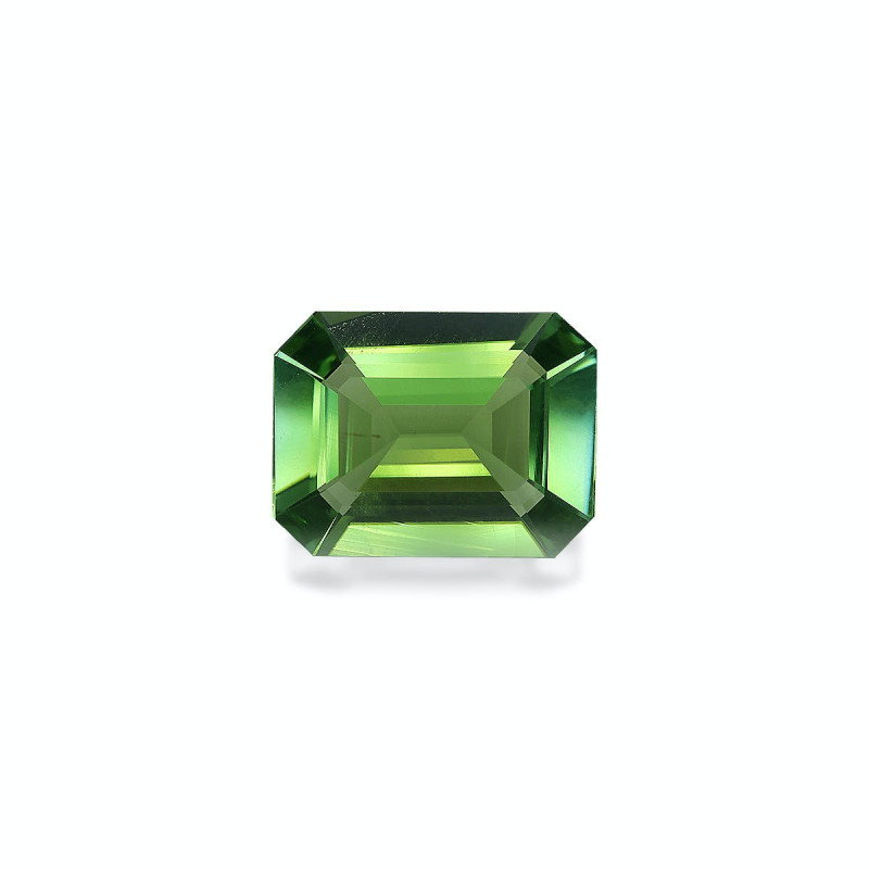 RECTANGULAR-cut Green Tourmaline Lime Green 8.69 carats