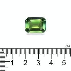 Rechthoekig geslepen Limegroene Toermalijn van 8,69 karaat