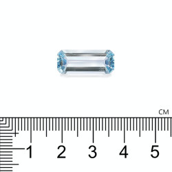 Rechthoekig geslepen Hemelsblauwe Aquamarijn van 5,91 karaat