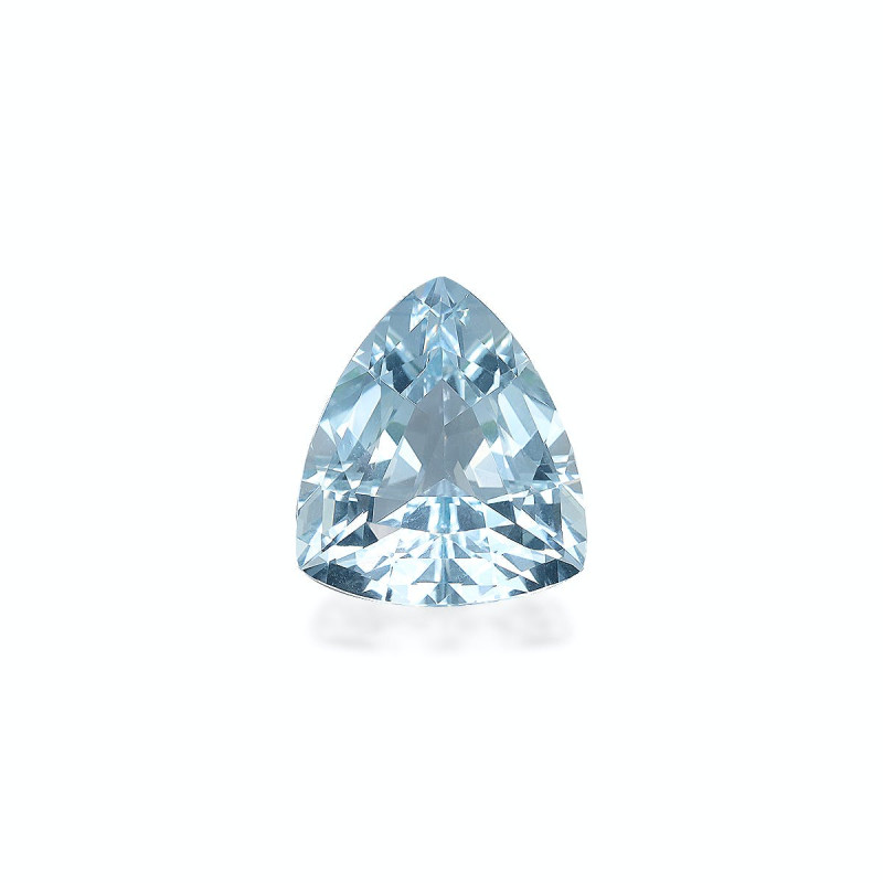 Aguamarina taille Trilliant Bleu Ciel 19.54 carats