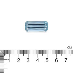 Rechthoekig geslepen Aquamarijn Baby Blauw 19,73 karaat