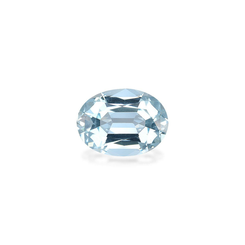 Ovaal geslepen hemelsblauwe Aquamarijn van 7,24 karaat