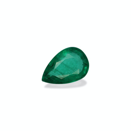 Emeraude de Zambie taille Poire Vert 1.03 carats