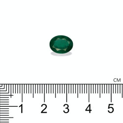 Kolumbianischer Smaragd lengte OVAL Gr&uuml;n 2.82 karaten