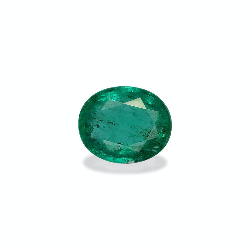 OVAL-cut Zambian Emerald Green 2.01 carats