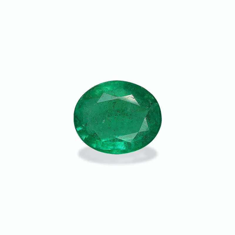 OVAL-cut Zambian Emerald Green 3.66 carats