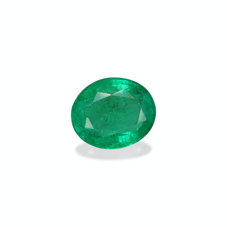 OVAL-cut Zambian Emerald Green 3.66 carats