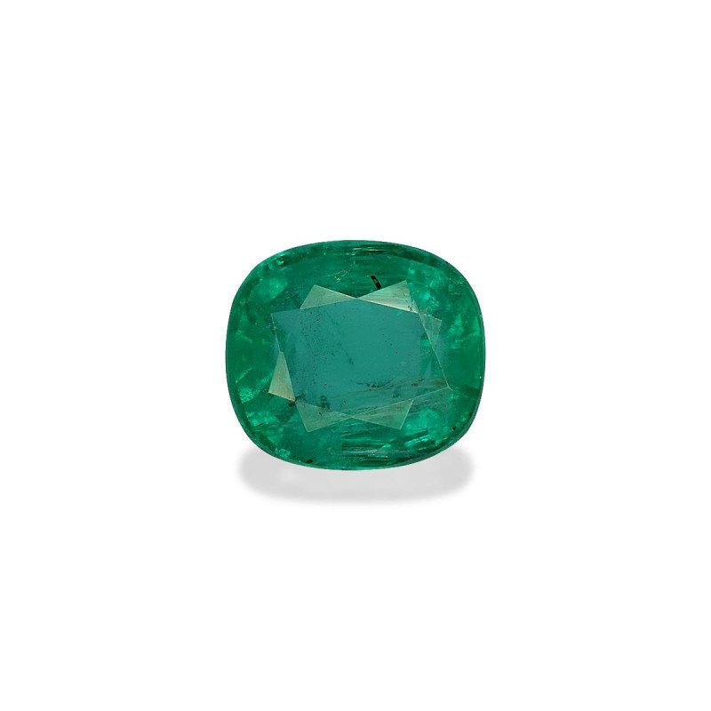 Emeraude de Zambie taille COUSSIN Vert 1.54 carats