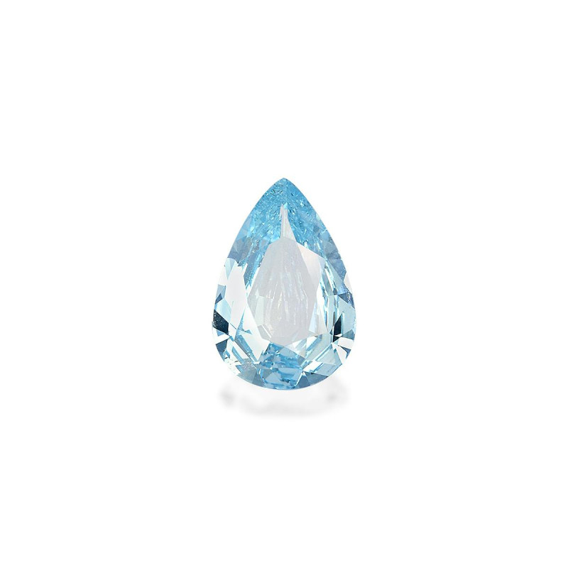 Pear-cut Aquamarine Sky Blue 2.75 carats