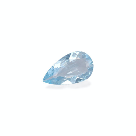 海蓝宝 taille 梨子 蔚蓝色的婴儿 3.28 carats