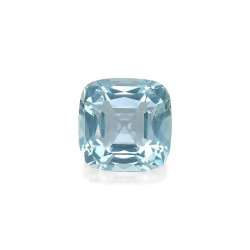 CUSHION-cut Aquamarine Sky...