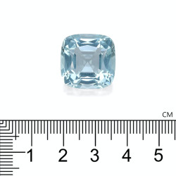 Kussen geslepen Hemelsblauwe Aquamarijn 20.04 karaat