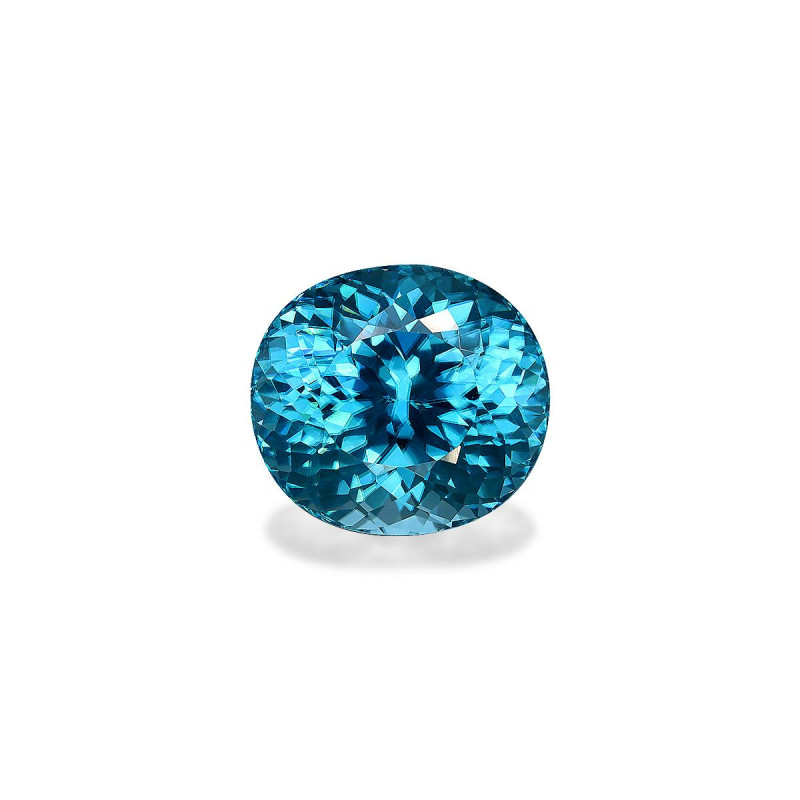 OVAL-cut Blue Zircon Blue 18.22 carats