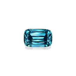 CUSHION-cut Blue Zircon...