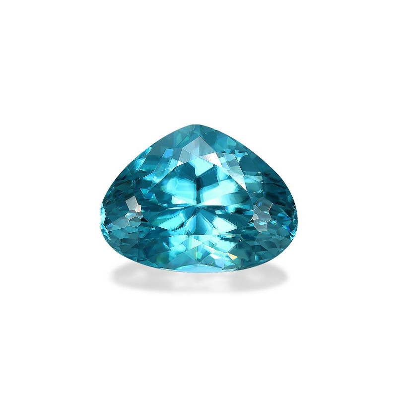 Pear-cut Blue Zircon Blue 12.03 carats