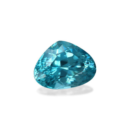 Blauer Zirkon lengte Birne Blau 12.03 karaten