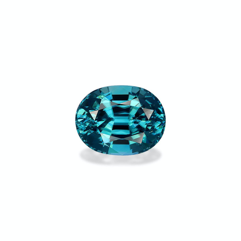 OVAL-cut Blue Zircon Blue 6.94 carats
