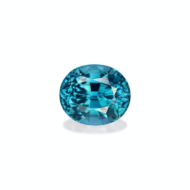 OVAL-cut Blue Zircon Blue 7.83 carats