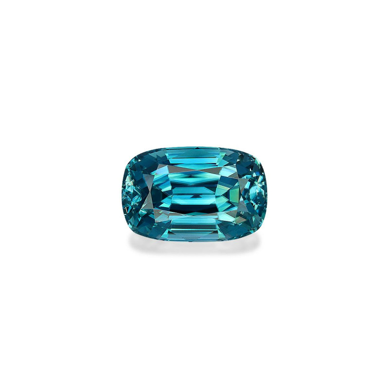 CUSHION-cut Blue Zircon Blue 9.08 carats