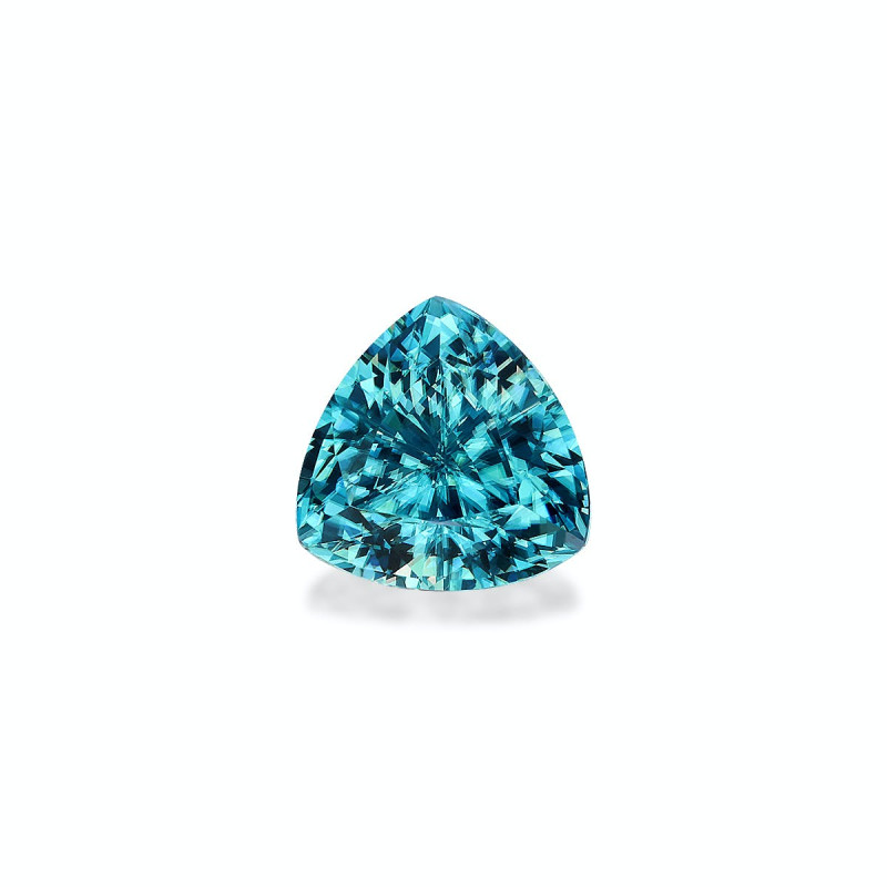 Zircon Bleu taille Trilliant Bleu 5.60 carats