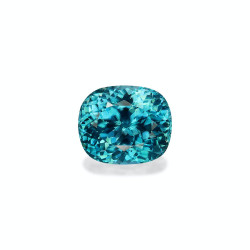 CUSHION-cut Blue Zircon...