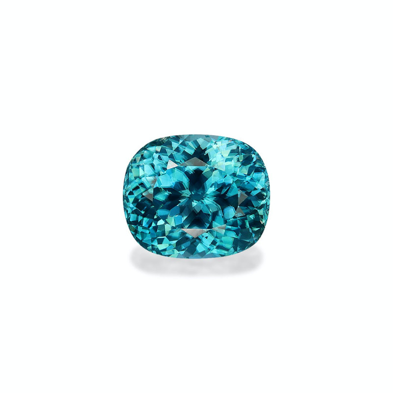 CUSHION-cut Blue Zircon Blue 6.37 carats
