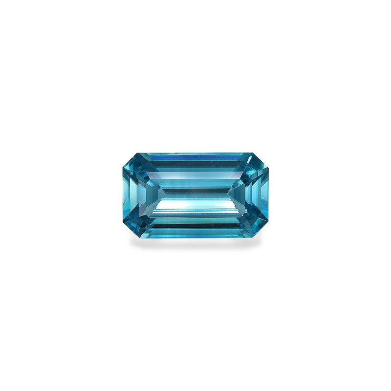 RECTANGULAR-cut Blue Zircon Blue 12.15 carats