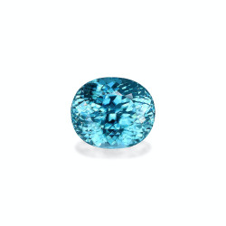 OVAL-cut Blue Zircon Blue...