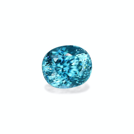 Blauer Zirkon lengte OVAL Blau 9.40 karaten