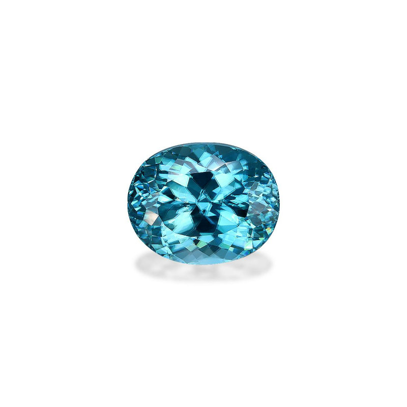 OVAL-cut Blue Zircon Blue 10.81 carats