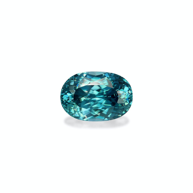 OVAL-cut Blue Zircon Blue 8.35 carats