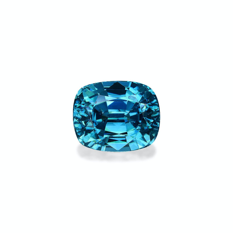 CUSHION-cut Blue Zircon Blue 15.77 carats