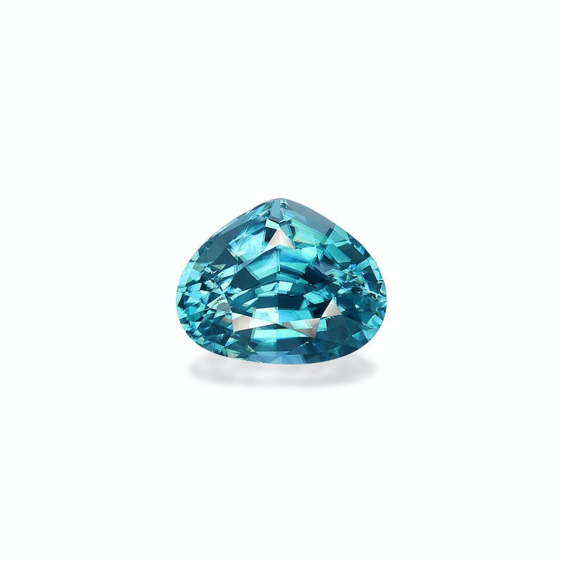 Pear-cut Blue Zircon Blue 7.31 carats